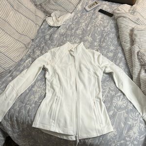Lululemon white zip up jacket